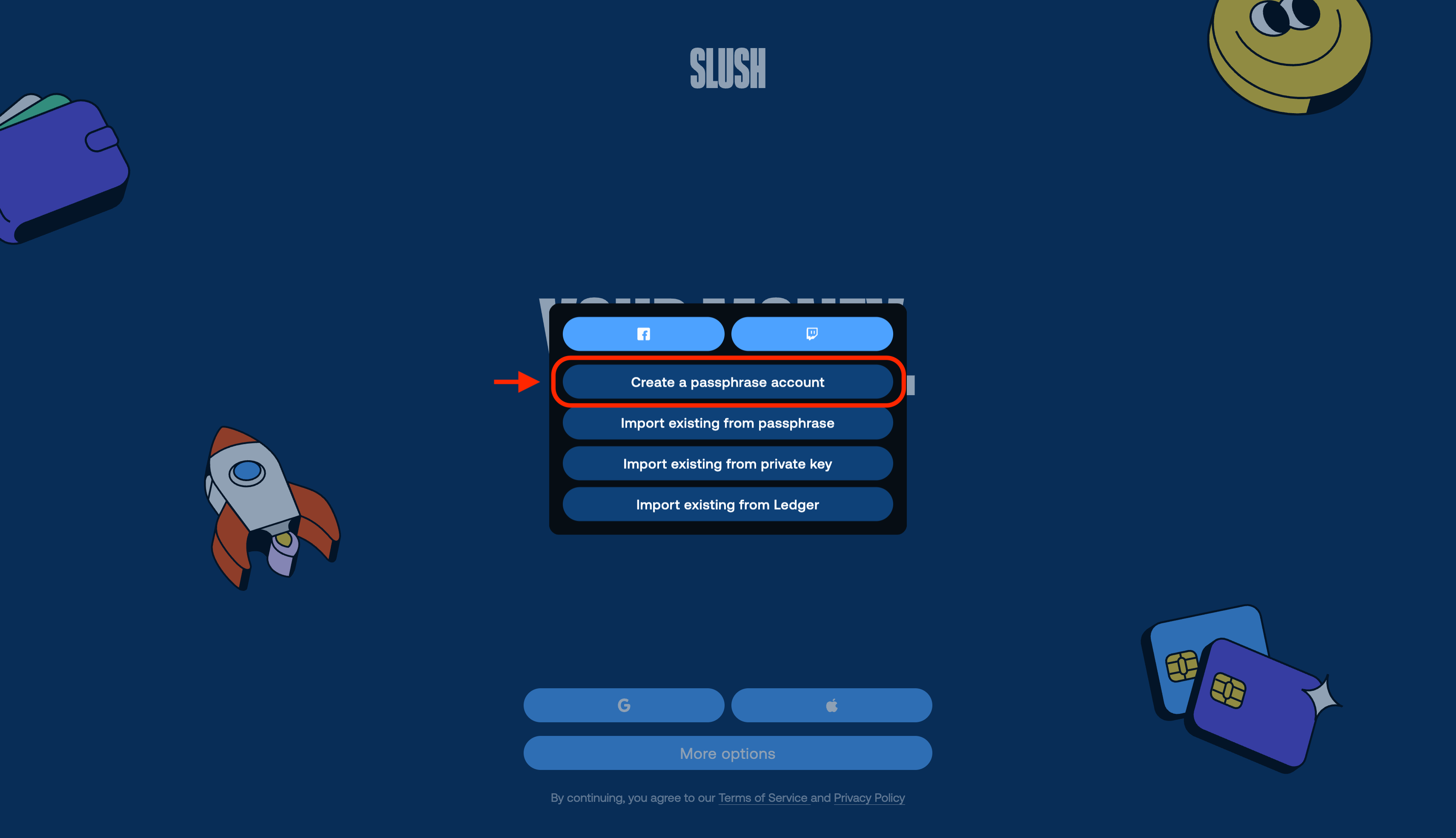 Create Recovery Phrase Account